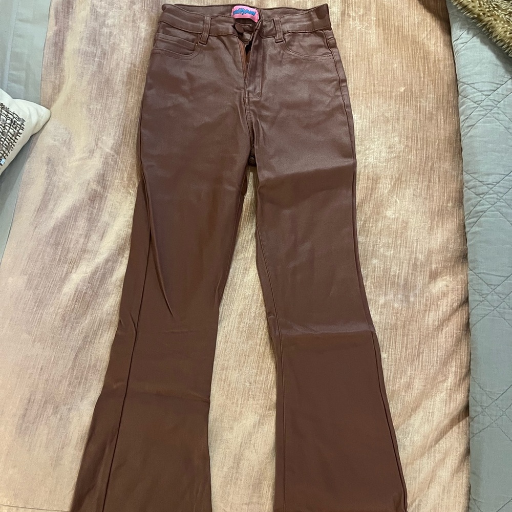 Brown Flared Pants